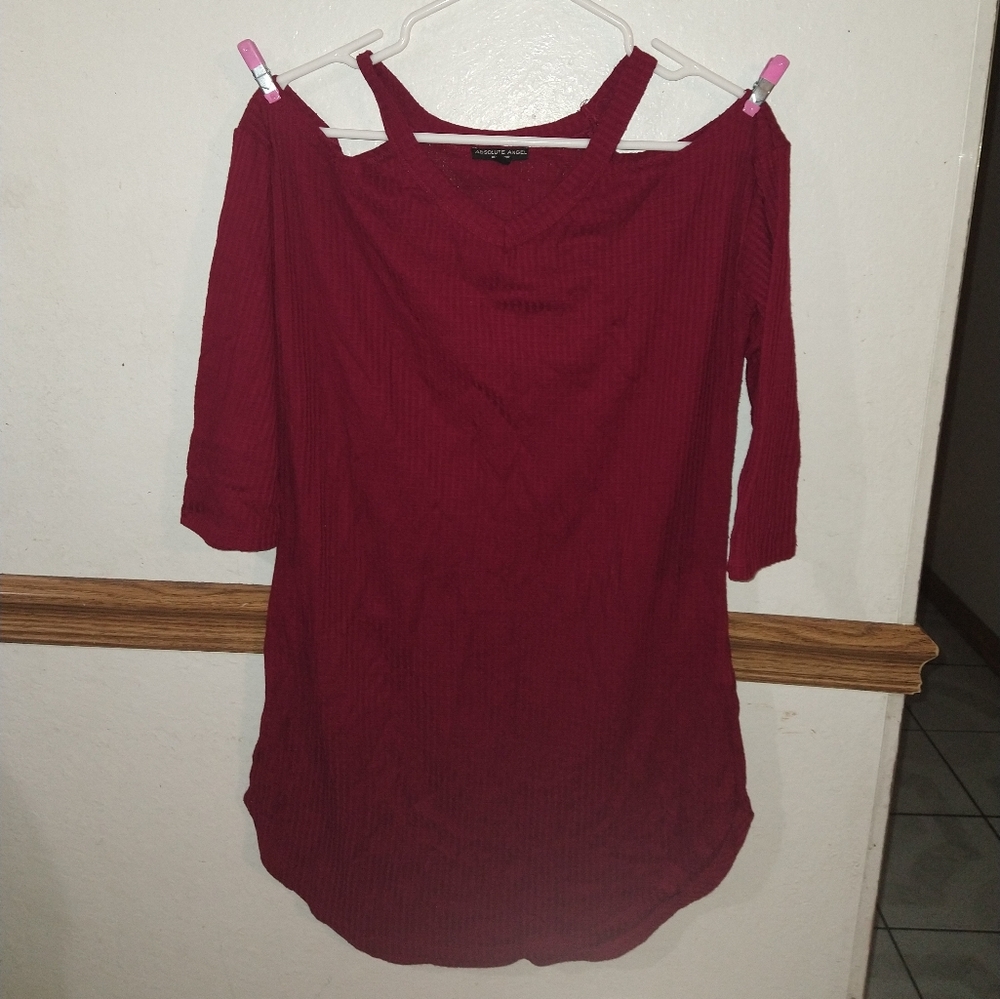 Maroon long blouse